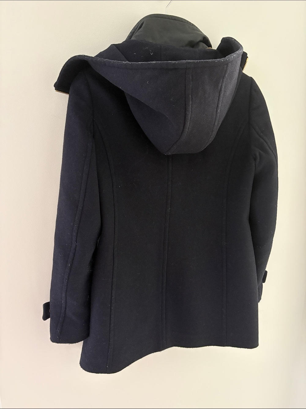 Mackage Women's Navy Pea Coat with Gold Hardware - Picture 4 of 5